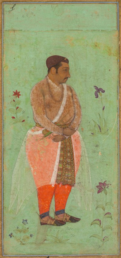 Portrait of Suraj Singh Rathor, Raja of Marwar and Maternal Uncle of Shah Jahan, c. 1600 by Bishandas