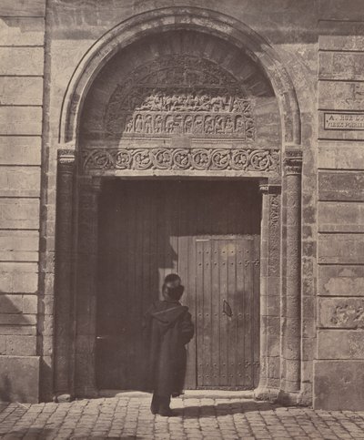The Portal of Saint Ursinus at Bourges, Rue du Vieux Poirier by Bisson Frères