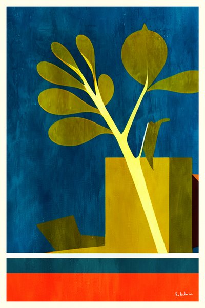 Geometric Plant Still Life by Bo Anderson