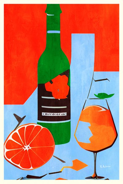 Vibrant Orange Still Life by Bo Anderson