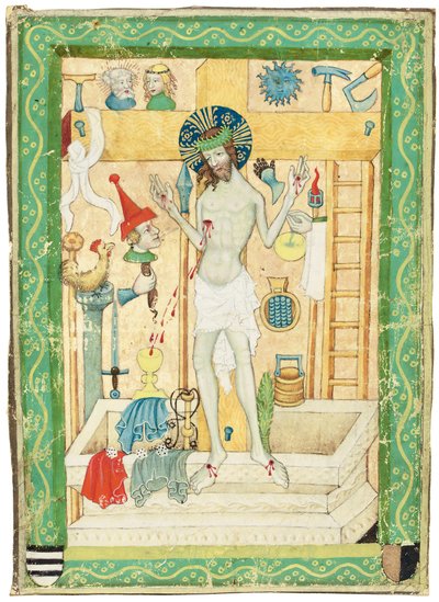 Christ as the Man of Sorrows, Bohemia (c.1420) by Bohemian School