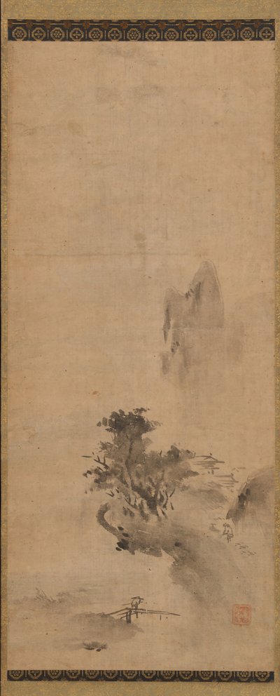 Splashed-Ink Landscape by Bokusho Shusho