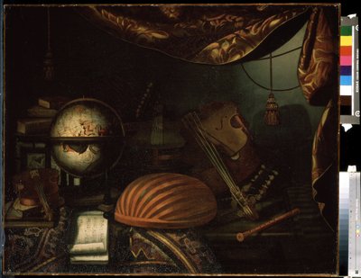 Still life with musical instruments by Bonaventura Bettera