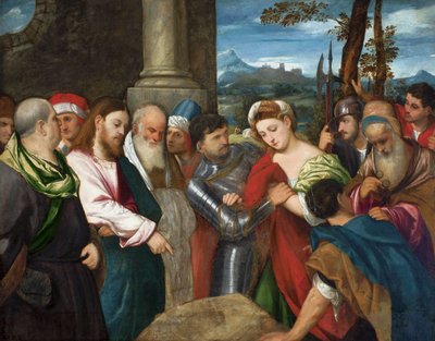 Christ and the Adulteress by Bonifazio Veronese