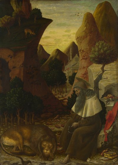 Saint Jerome in a Landscape by Bono da Ferrara