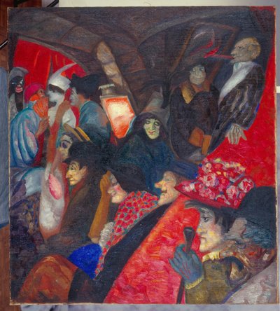 Cabaret Black Cat in Paris by Boris Dmitrievich Grigoriev