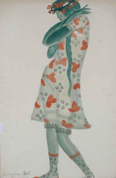 Costume Design for the Opera Snow Maiden by N. Rimsky-Korsakov by Boris Dmitrievich Grigoriev