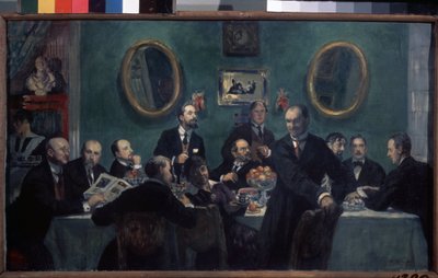 Members of the World of Art Movement by Boris Mikhailovich Kustodiev