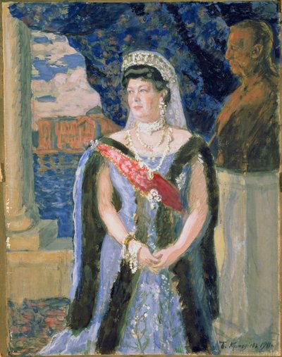 Portrait of the Grand Duchess Maria Pavlovna, 1911 by Boris Mikhailovich Kustodiev