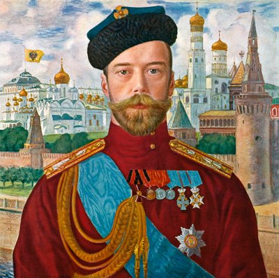 Tsar Nicholas II of Russia, 1915 by Boris Mikhailovich Kustodiev