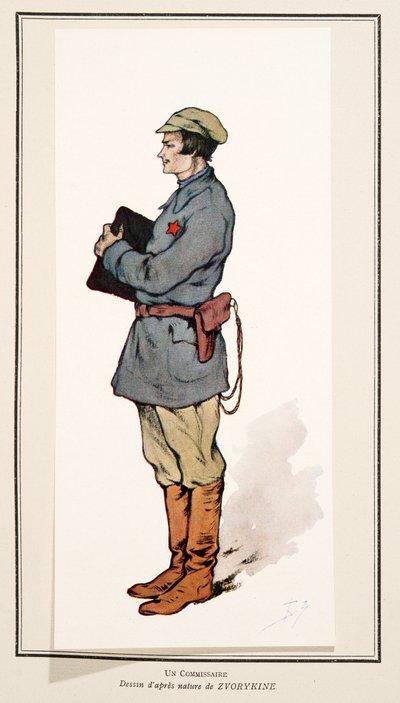 Commissar from Histoire des Soviets, pub. 1922 by Boris Vasilievich Zvorykin