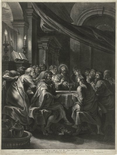 Christ and the Apostles During the Last Supper by Boëtius Adamsz. Bolswert