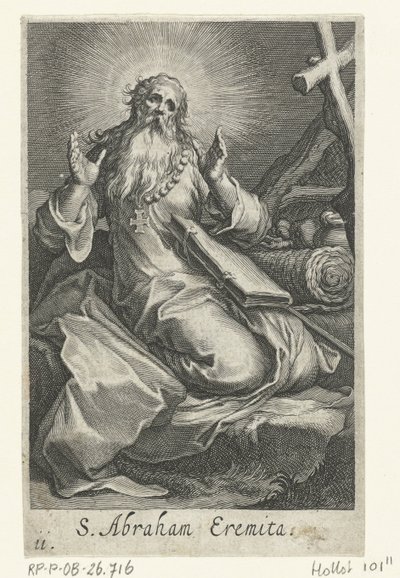Saint Abraham of Edessa as a Hermit (Sacra Eremus Ascetarvm) by Boëtius Adamsz. Bolswert