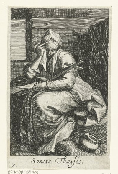 Saint Thaïs of Alexandria as a Hermit by Boëtius Adamsz. Bolswert