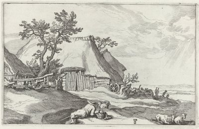 Landscape with Farm by Boëtius Adamsz. Bolswert