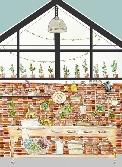 Rustic Potting Shed by Breanna Megan Studio