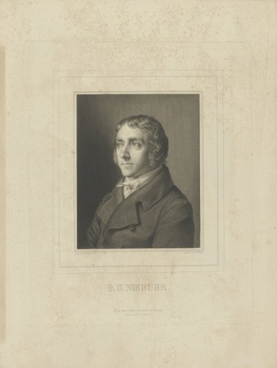 Portrait of Barthold Georg Niebuhr by Breitkopf and Härtel