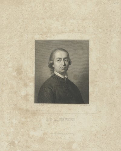 Portrait of Johann Gottfried von Herder by Breitkopf and Härtel