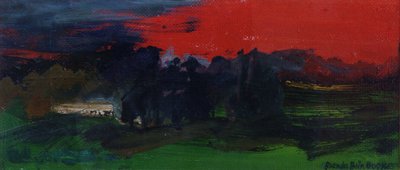 Landscape with a Red Sky by Brenda Brin Booker