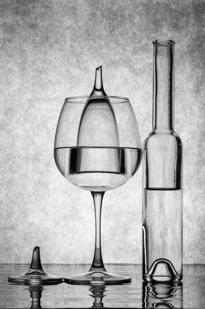 Monochrome Glass Still Life by Brig Barkow