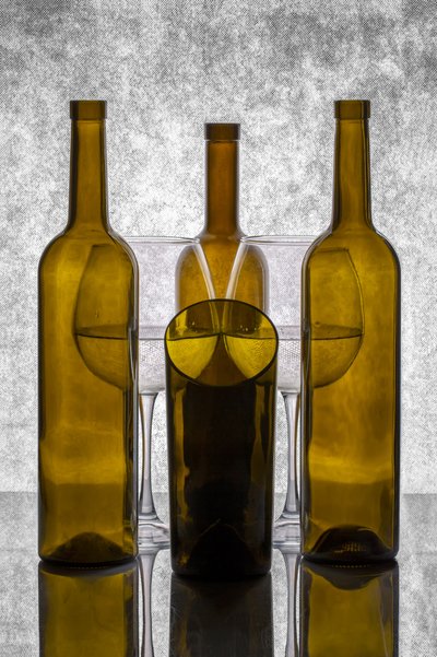 Reflective Bottles Still Life by Brig Barkow