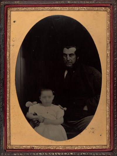 Portrait of a Father and Daughter by British 19th Century