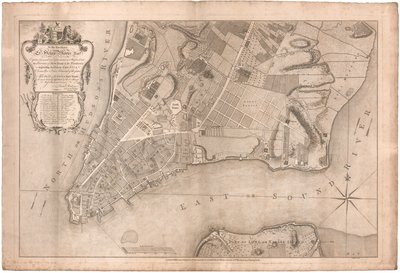 A Plan of the City of New York by Ratzer by British School