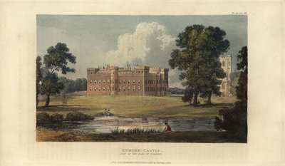 Enmore Castle, Somerset, seat of the Earl of Egmont by British School