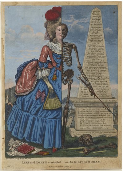 Life and Death Contrasted, or An Essay on Woman by British School