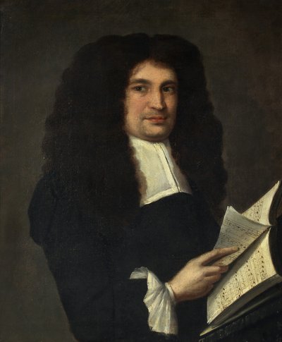 Portrait of a Man with a Book of Music, c.1700 by British School