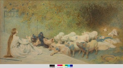 Circe and The Friends of Ulysses by Briton Riviere