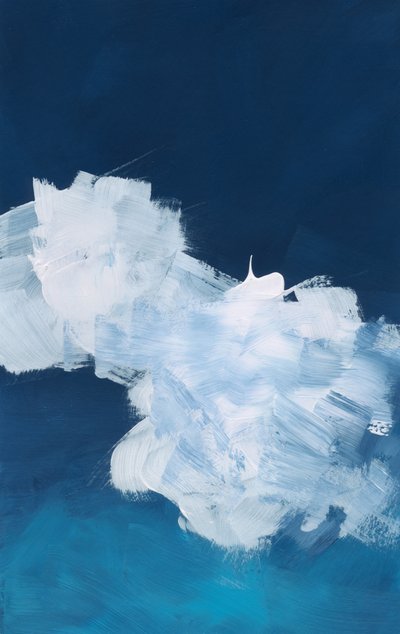 Abstract Blue Cloudscape by Bronwyn Baker