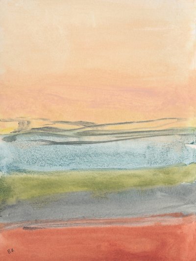 Warm Abstract Horizon by Bronwyn Baker