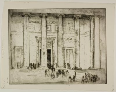 Chicago - Entrance to the Field Museum by Bror Julius Olsson Nordfeldt