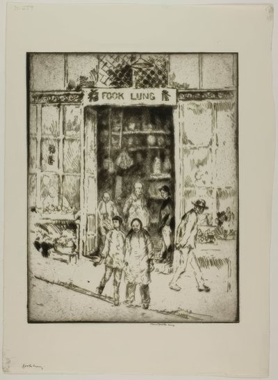 San Francisco - Fook Lung by Bror Julius Olsson Nordfeldt