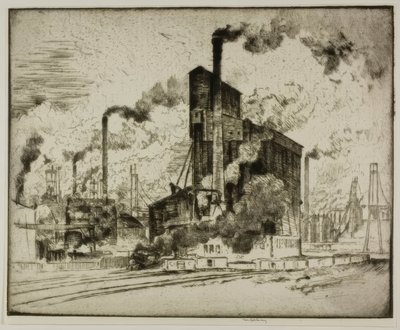 The Big Elevator by Bror Julius Olsson Nordfeldt