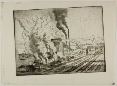 The Coal Crusher by Bror Julius Olsson Nordfeldt