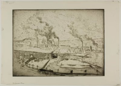 The Electric Tram by Bror Julius Olsson Nordfeldt