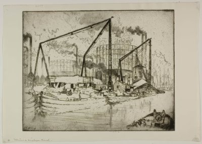 The Illinois & Michigan Canal by Bror Julius Olsson Nordfeldt