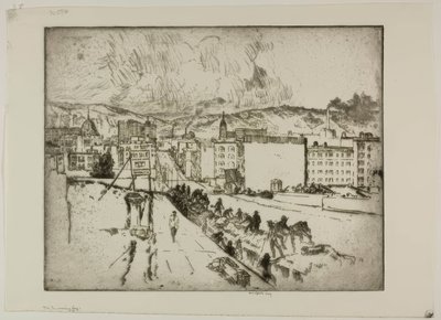 The Incoming Fog by Bror Julius Olsson Nordfeldt