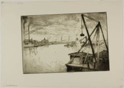 The Muddy Maumee, Toledo, Ohio by Bror Julius Olsson Nordfeldt