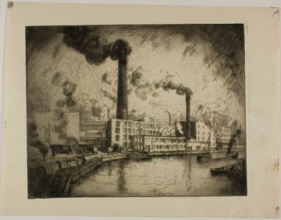 Untitled (South Deering - Left Bank) by Bror Julius Olsson Nordfeldt