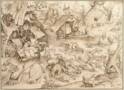 Acedia Sloth From the series Seven Deadly Sins by Bruegel