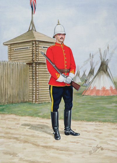 Constable of the North-West Mounted Police in 1880 by Bryan Fosten