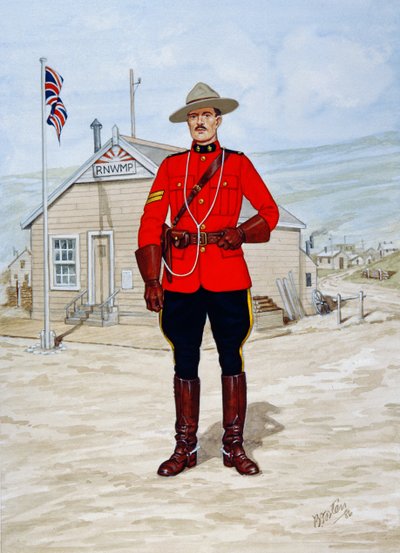 Corporal of the North-West Mounted Police in 1905 by Bryan Fosten