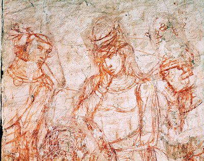 Sinopia of a Group of Hunters, Trionfo della Morte by Buonamico Buffalmacco