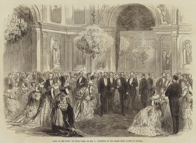 Ball at the Hotel de Ville, Paris, on 17 February, Reception of the Grand Duke Albert of Austria by Burn Smeeton