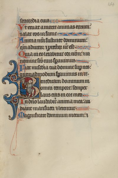Initial B: David Playing the Fool Before Achish King of Gath by Bute Master