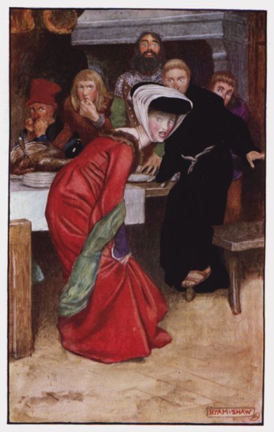 Illustration for The Cloister and The Hearth by Charles Reade by Byam (after) Shaw