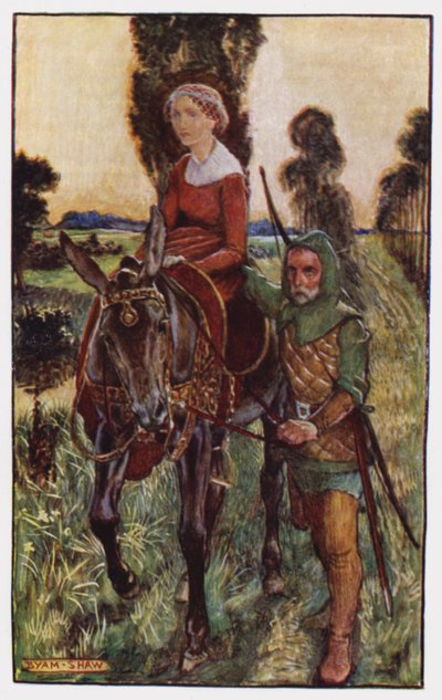Illustration for The Cloister and The Hearth by Charles Reade by Byam (after) Shaw